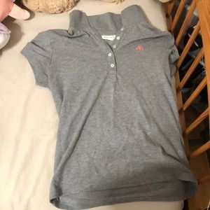 Aeropostale button down, large, gray, cotton